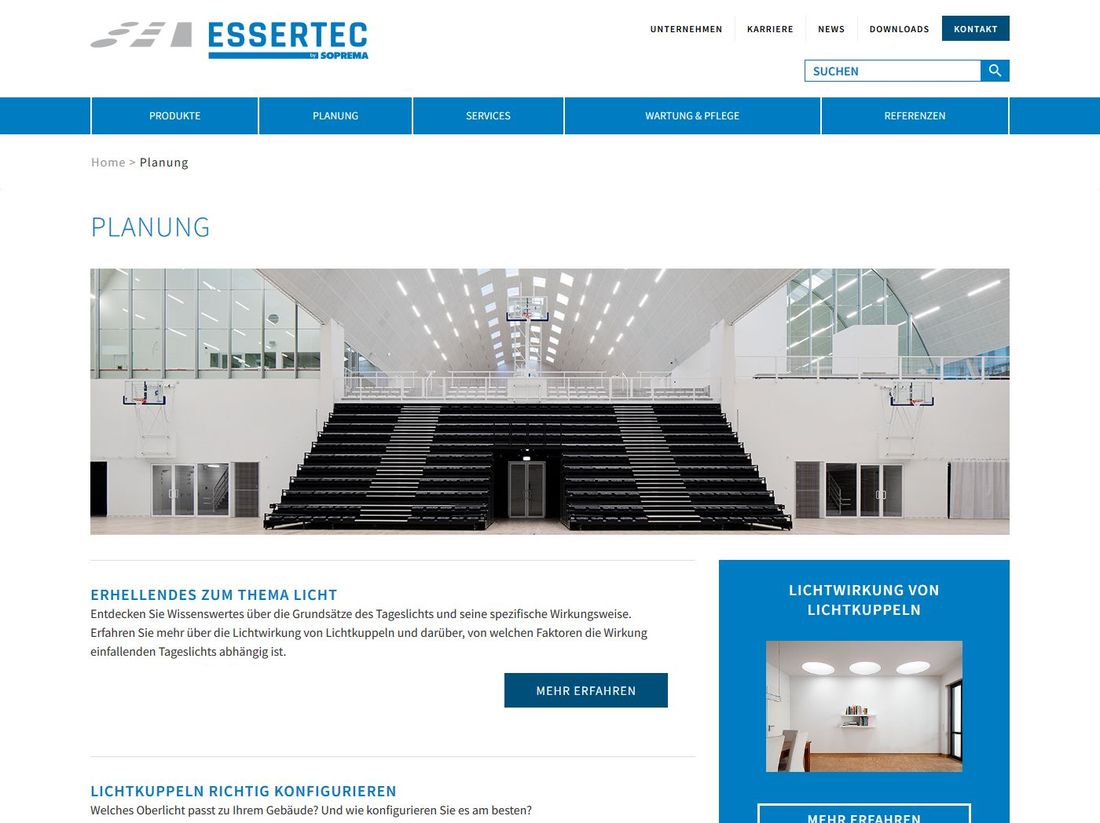 ESSERTEC GmbH, neue Webseite